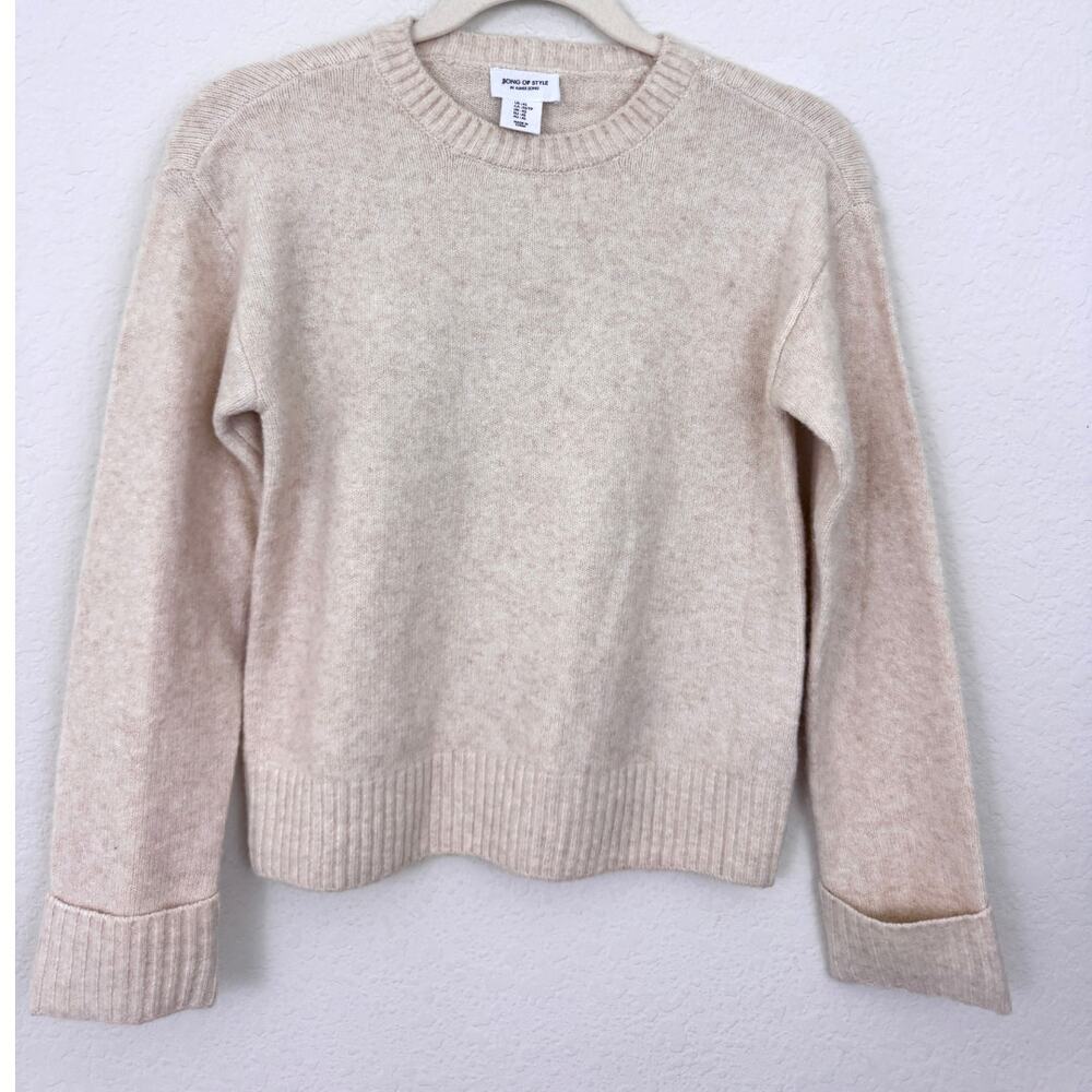 Song Of Style By Aimee Song Womens Knit Sweater Size XS Wool Blend Neutral Beige